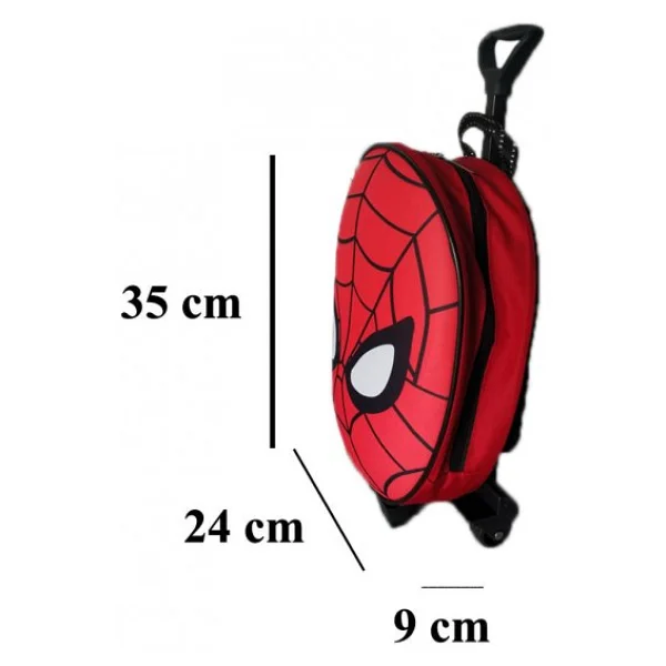 Dzc Kuzenler Avm Örümcek Spiderman Çekçekli Kreş Anaokul Günlük Çocuk Sırt Çanta Valiz - Görsel 7