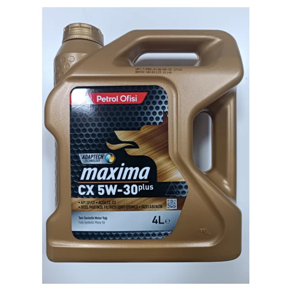 Petrol Ofisi Maxima CX 5W-30 4 lt Motor Yağı - 2026 - Görsel 2