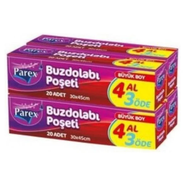 Parex Büyük Boy Buzdolabı Poşeti 4x15'li - Görsel 6