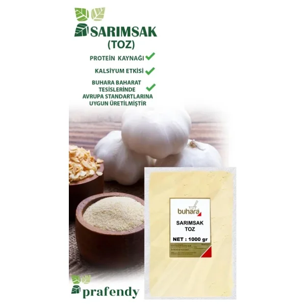 Buhara Baharat Sarımsak Tozu 1 kg - Görsel 2