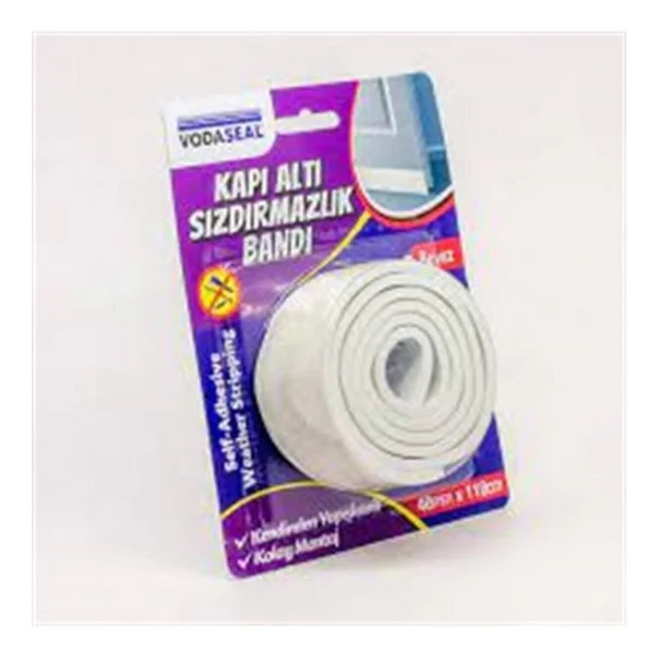 Vodaseal Kapı Altı Sızdırmazlık Bandı 40 MM x 110 CM Beyaz - Görsel 5