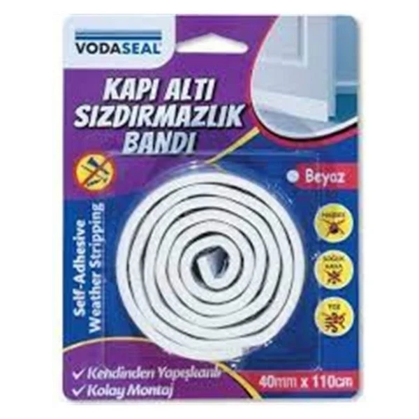 Vodaseal Kapı Altı Sızdırmazlık Bandı 40 MM x 110 CM Beyaz - Görsel 6