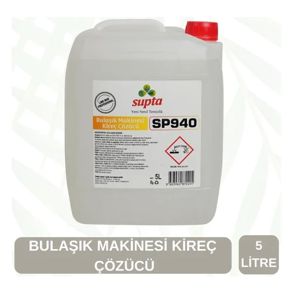 Supta Endüstriyel Bulaşık Makinesi Kireç Çözücü 5 LT - Görsel 3
