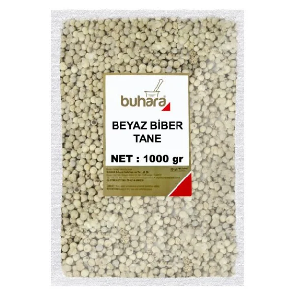 Buhara Baharat Beyaz Tane Biber 1 kg - Görsel 3