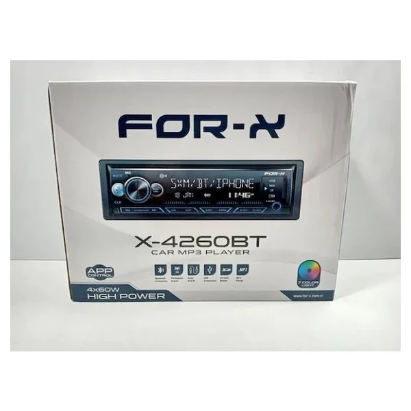 For-X X-4260BT 4x60 W Oto Teyp - Görsel 5