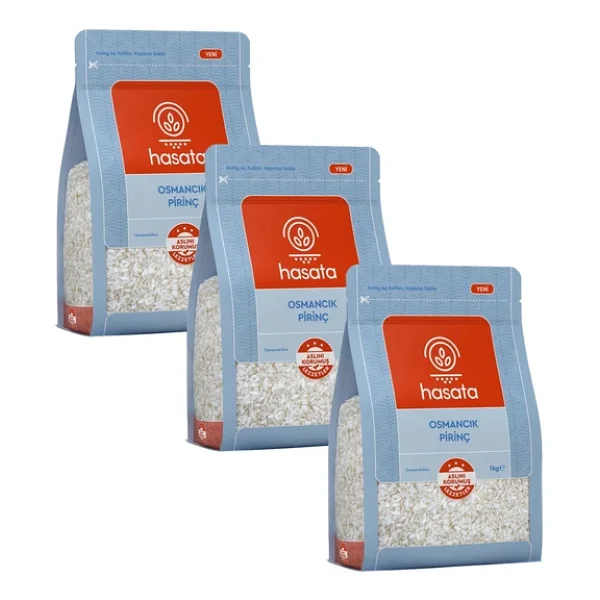 Hasata Osmancık Pirinç 1 kg 3 lü - Görsel 4