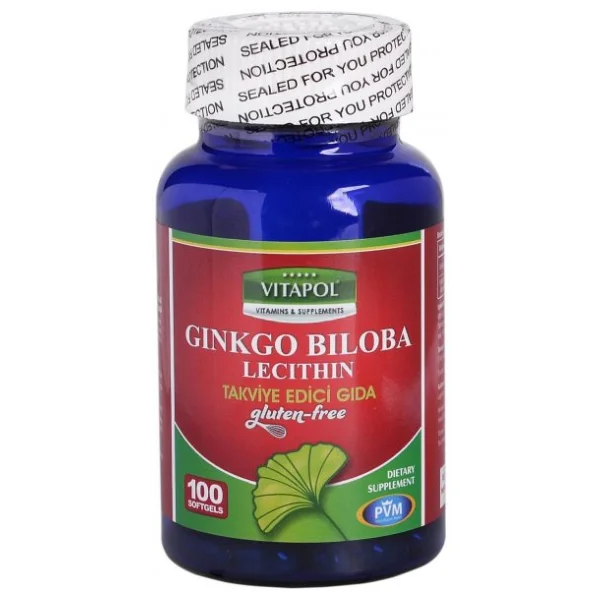 Vitapol Ginkgo Biloba Lecithin 100 Softgel - Görsel 5