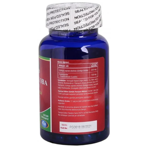 Vitapol Ginkgo Biloba Lecithin 100 Softgel - Görsel 6