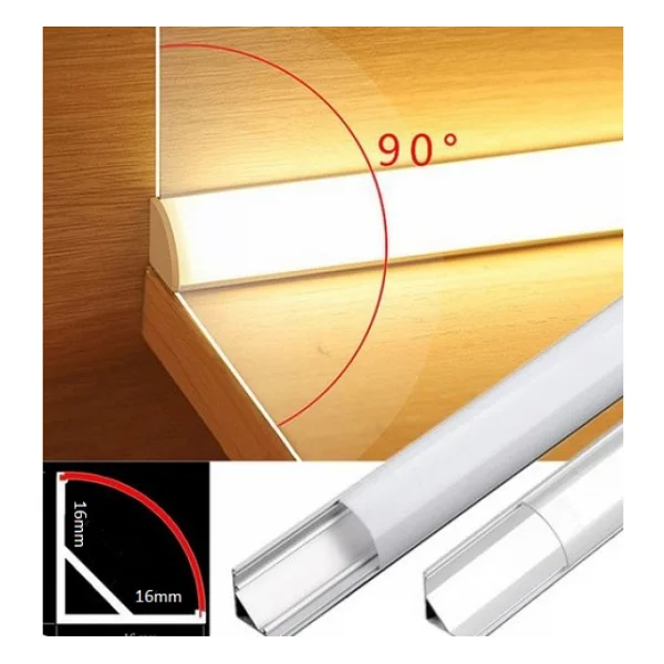 Arge Led Mutfak Dolabı ve Tezgah Altı Bombe Difüzörlü Köşe Bar LED 12V 4000K 150cm - Görsel 5