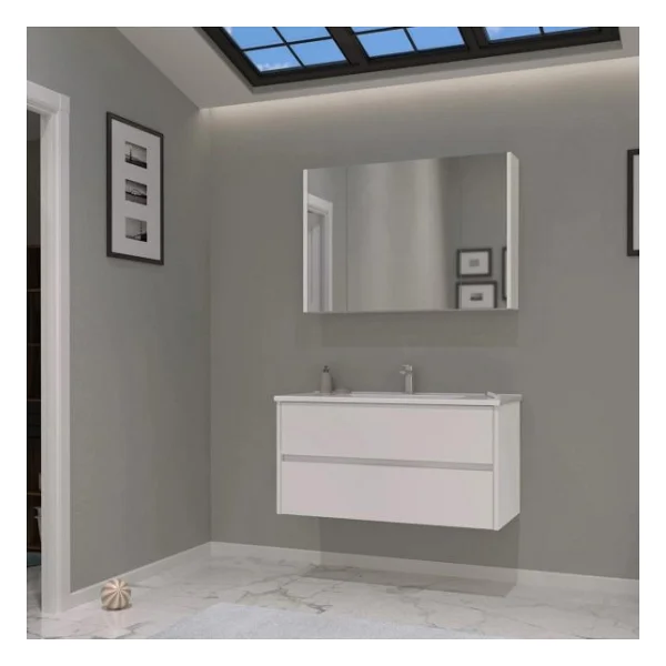 Orka Side 85 cm Çekmeceli Banyo Dolabı Seti - Görsel 3