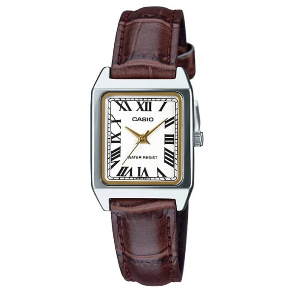 Casio Standart LTP-V007L-7B2UDF Deri Kordon Kahverengi-Beyaz Kadın Kol Saati - Görsel 7