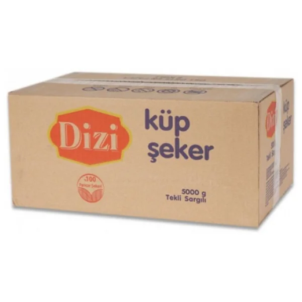 DİZİ Tek Sargılı Küp Şeker 5 Kg. Kağıt Sargılı Ofis Şekeri - Görsel 5