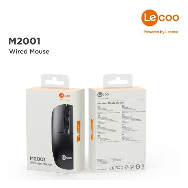 Lenovo Lecoo M2001 Ergonomik Optik Kablosuz Mouse - Görsel 8
