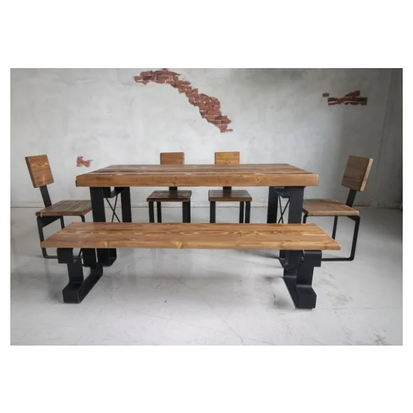 deryawood Masif Ahşap Yemek Masası 220x85 cm - Görsel 4