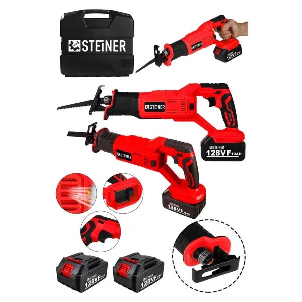 Steiner Alman 128 Vf 10AH Kömürsüz Akülü Tilki Kuyruğu Makinesi - Görsel 4