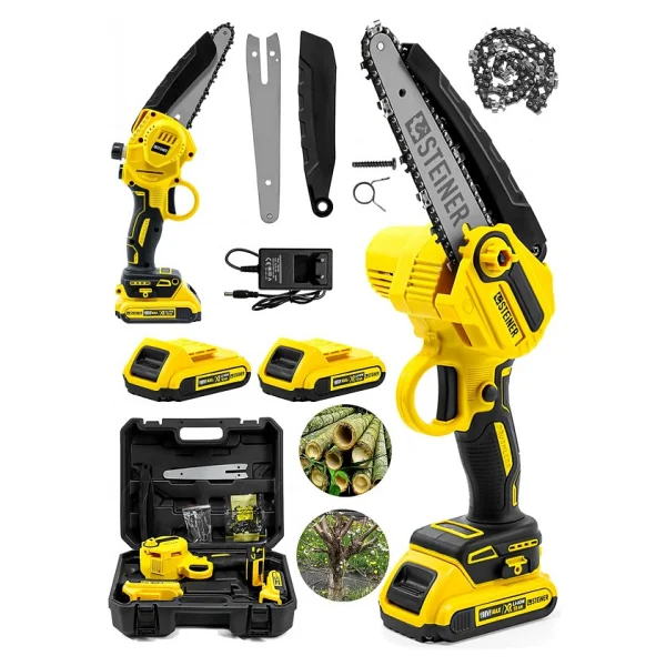 Steiner Alman 198 Vf 10 Ah 25 cm Bakır Sargılı Akülü Dal Kesme Budama Testere Bıçkı Makinesi - Görsel 5