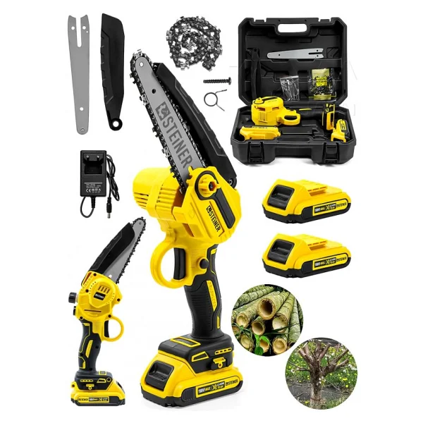 Steiner Alman 198 Vf 10 Ah 25 cm Bakır Sargılı Akülü Dal Kesme Budama Testere Bıçkı Makinesi - Görsel 6