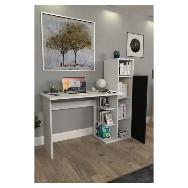 Moonlife Diamond Siyah Dolaplı Çalışma Masası - Görsel 6