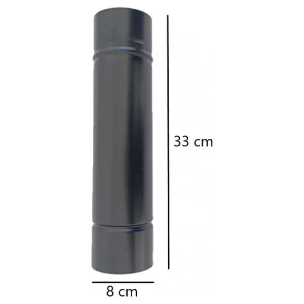 3 Adet 33 Cm Kamp Soba Borusu, Pelet Soba Borusu, Cadir Soba Borusu Cap:8 Cm - Görsel 2