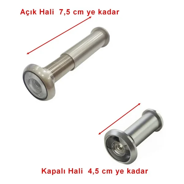 Kapi Durbunu Celik Kapi Durbunu Ahsap Kapi Durbunu Net Goruntu Ayarlanir 4.5 - 7.5 Cm Ayarli 360° - Görsel 2
