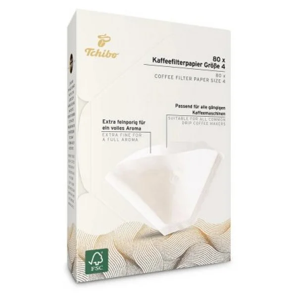Tchibo Filtre Kahve Kağıdı 4 No 80'Li 3 Paket - Görsel 4