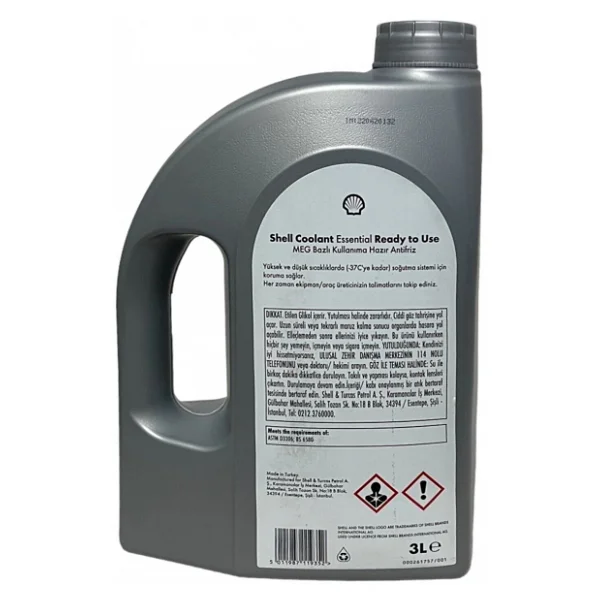 Shell Coolant Essential Meg Bazlı 3 lt Antifriz - Görsel 6