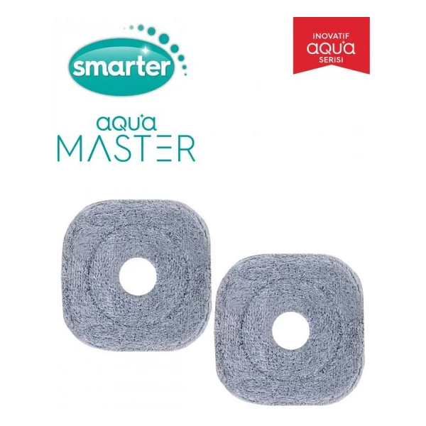 Smarter Aqua Master + 2 Yedek Temiz & Kirli Suyu Ayırma Özelliği Otomatik Temizlik Seti Mop Paspas - Görsel 7