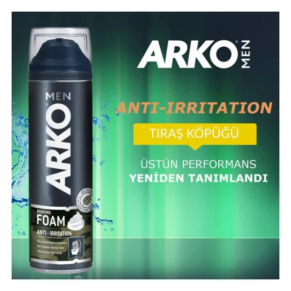 Arko Tıraş Köpüğü Anti Irritation 200 Ml 3 Adet - Görsel 4