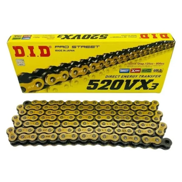 Did 520-116vx3 2018-2019 Ktm 790 Duke Uyumlu Zincir Vx3 Xring Gold Sarı Renk - Görsel 7