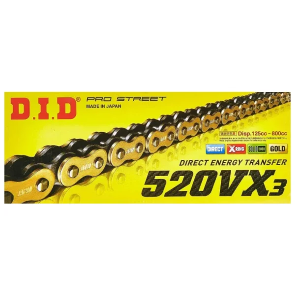 Did 520-116vx3 2018-2019 Ktm 790 Duke Uyumlu Zincir Vx3 Xring Gold Sarı Renk - Görsel 8