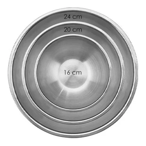 Amboss Sat-8026 Satin 3 Parça 28 cm Çok Amaçlı Karıştıma Kabı - Görsel 3