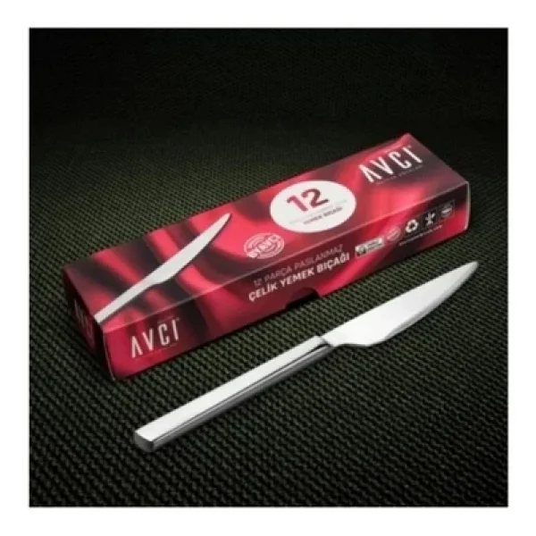 Avcı 914.MS Klas Mono Steak Bıçak 12 Li - Görsel 4