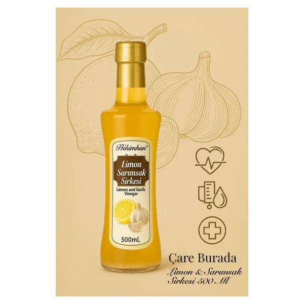 Hekimhan 500 ml Limon Sarımsak Sirkesi - Görsel 7