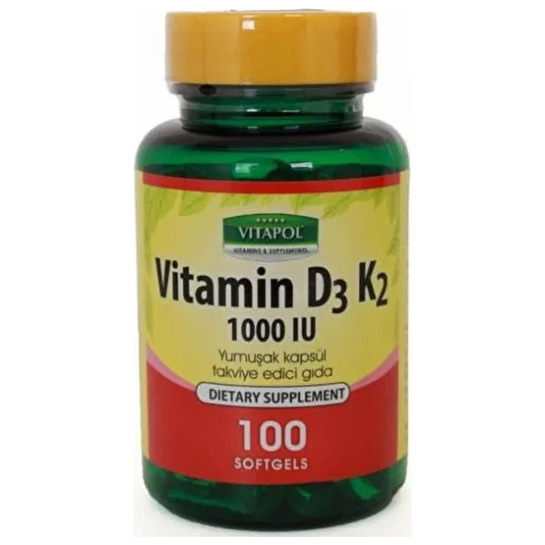 Vitapol D3 Vitamin K2 100 Softgel - Görsel 6