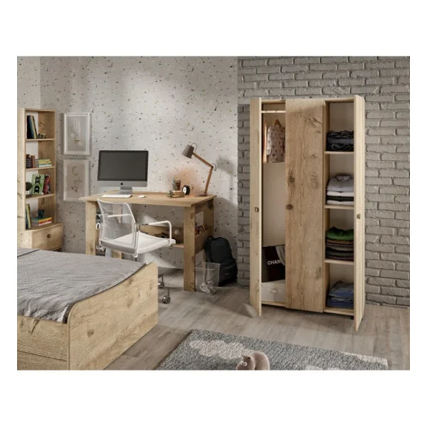 KZNMOB HOME Selen Çocuk Odası Takımı Meşe - 5 Parçalı Tamamı 1. Kalite Mdf - Görsel 2