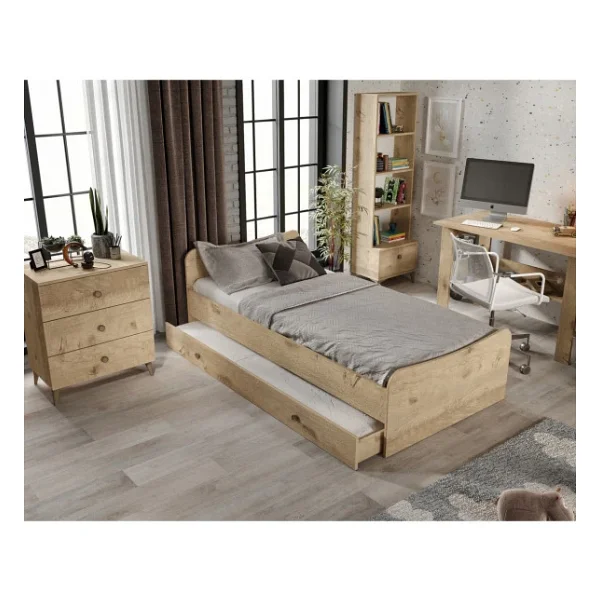KZNMOB HOME Selen Çocuk Odası Takımı Meşe - 5 Parçalı Tamamı 1. Kalite Mdf - Görsel 3