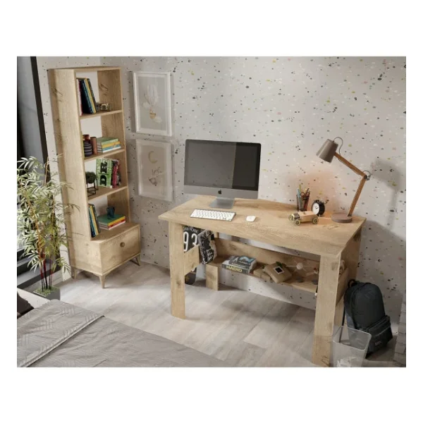 KZNMOB HOME Selen Çocuk Odası Takımı Meşe - 5 Parçalı Tamamı 1. Kalite Mdf - Görsel 4