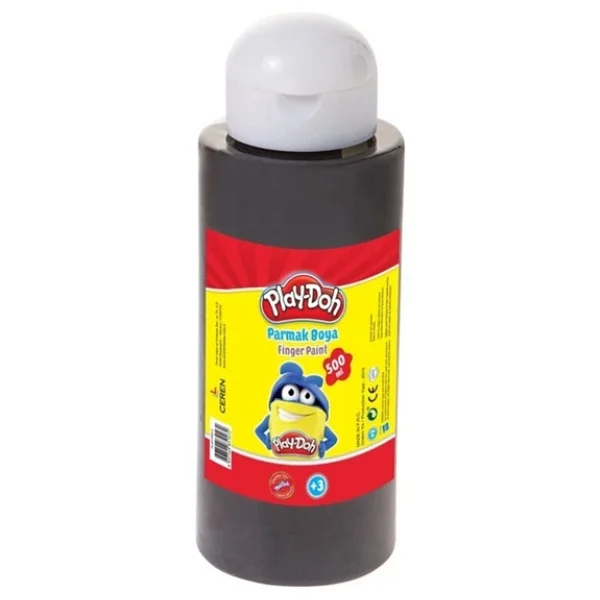 Play-Doh 500 ml Parmak Boyası Siyah - Görsel 5