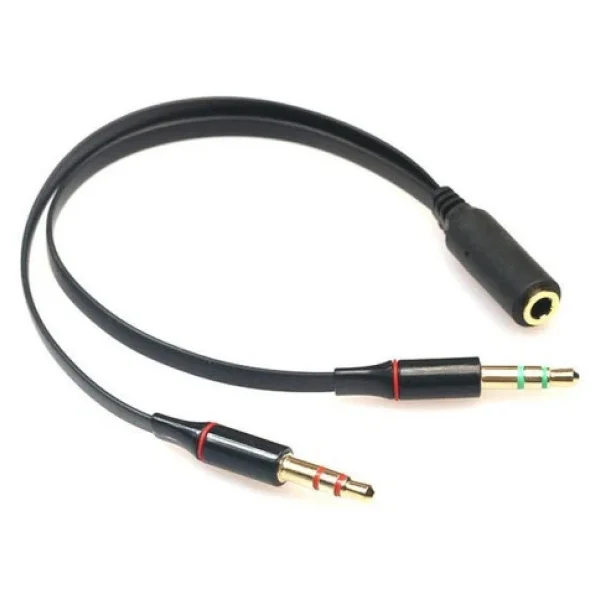 Kulaklık Mikrofon Ayırıcı 3.5mm Çevirici Switch Splitter - Görsel 5