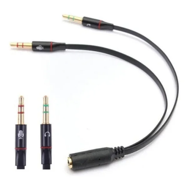 Kulaklık Mikrofon Ayırıcı 3.5mm Çevirici Switch Splitter - Görsel 7