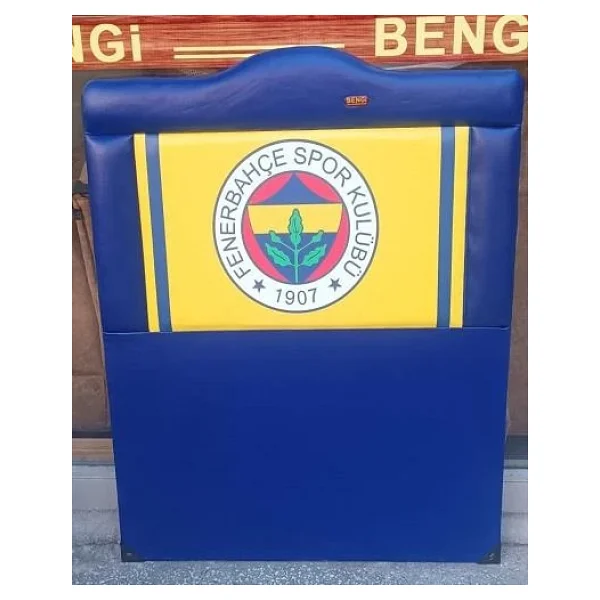 Başlık 90315 DK Tek Kişilik 90 Taraftar FENERBAHÇE Suni Deri Mavi Kumaş El Yapım - Görsel 7
