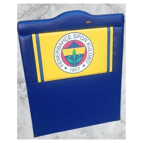 Başlık 90315 DK Tek Kişilik 90 Taraftar FENERBAHÇE Suni Deri Mavi Kumaş El Yapım - Görsel 4