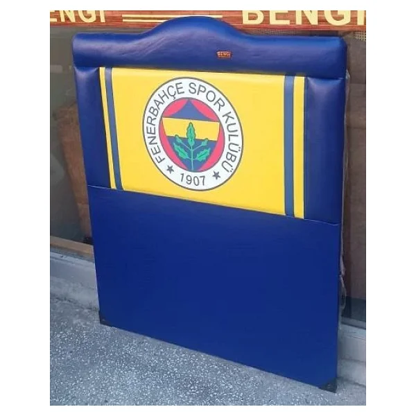 Başlık 90315 DK Tek Kişilik 90 Taraftar FENERBAHÇE Suni Deri Mavi Kumaş El Yapım - Görsel 8
