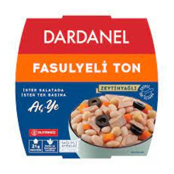 Dardanel Aç Ye Fasulyeli Ton 160 gr 4'lü - Görsel 4