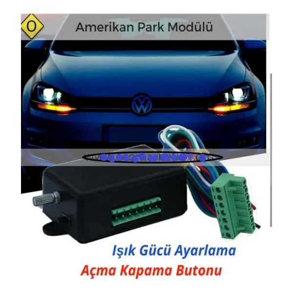 Ayarlı Amerikan Park Modülü 2 Çıkışlı KCX - Görsel 2