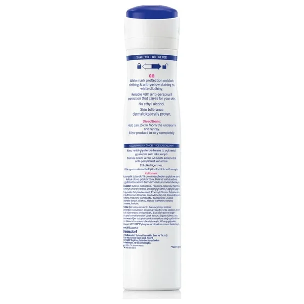 Nivea Invisible For Black & White Clear 200 ml Kadın Deodorant - Görsel 6