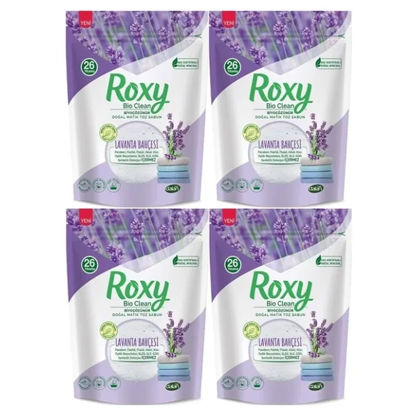 Dalan Roxy Bio Clean Lavanta Bahçesi Toz Sabun 800 gr 4'lü - Görsel 4
