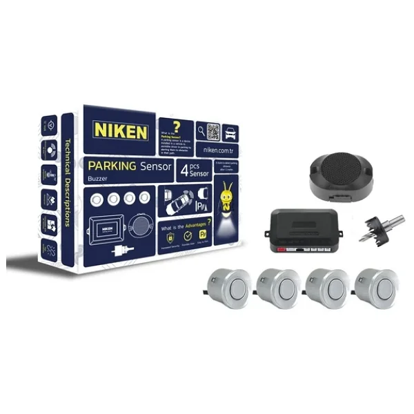Niken Araç Geri Park Sensörü Bip Bip Ses İkazlı Gri Göz Niken - Görsel 2