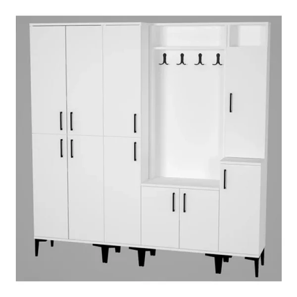 Kalender Dekor Rose-1-2-3-4 Portmanto Vestiyer Ayakkabılık - Görsel 4