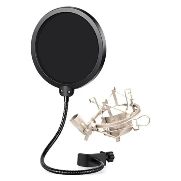 Lastvoice Ps-01SMX Pop Filter + Metal Gri Shock Mount Set - Görsel 2